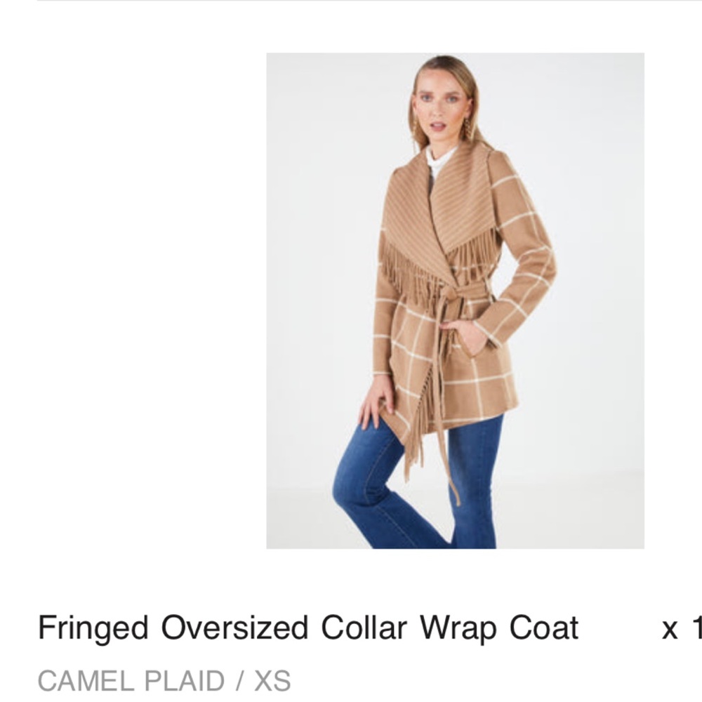 Camel/brown wool coat jacket